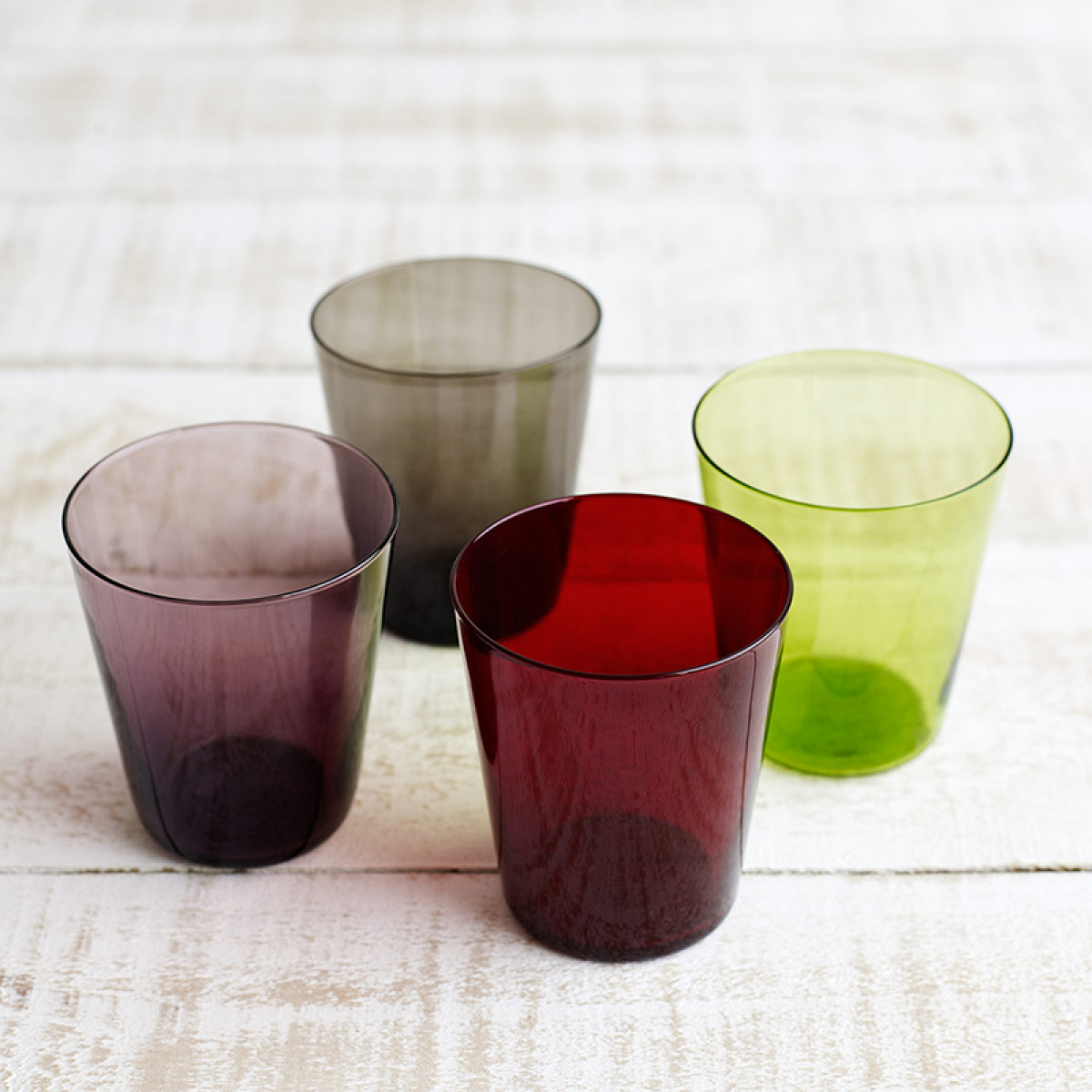 coloured plastic glasses